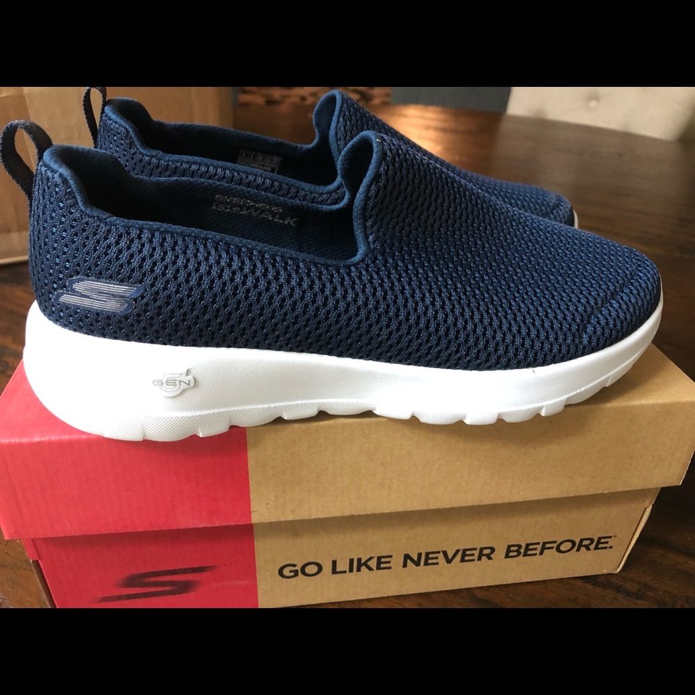 Skechers Performance Wide Fit Navy Shoes 8W
